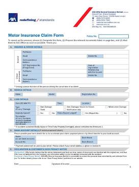 Auto insurance paperwork and claim forms showing how can you drop an insurance claim
